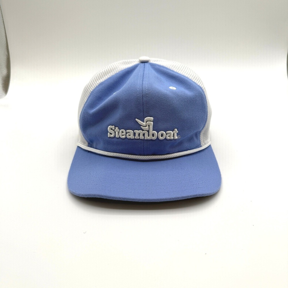 Steamboat Ski Resort Trucker Hat Rope Mesh Snapback Cap Sportique Vintage